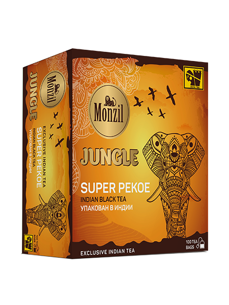 Чай черный Monzil «Jungle» Super pekoe 100 пакетиков