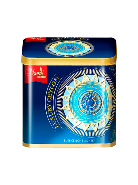 Черный чай цейлонский Monzil «Роскошный Цейлон» синий